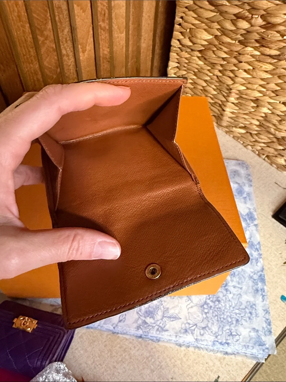 Louis Vuitton Brown Monogram Canvas Compact Wallet - Picture 5 of 9